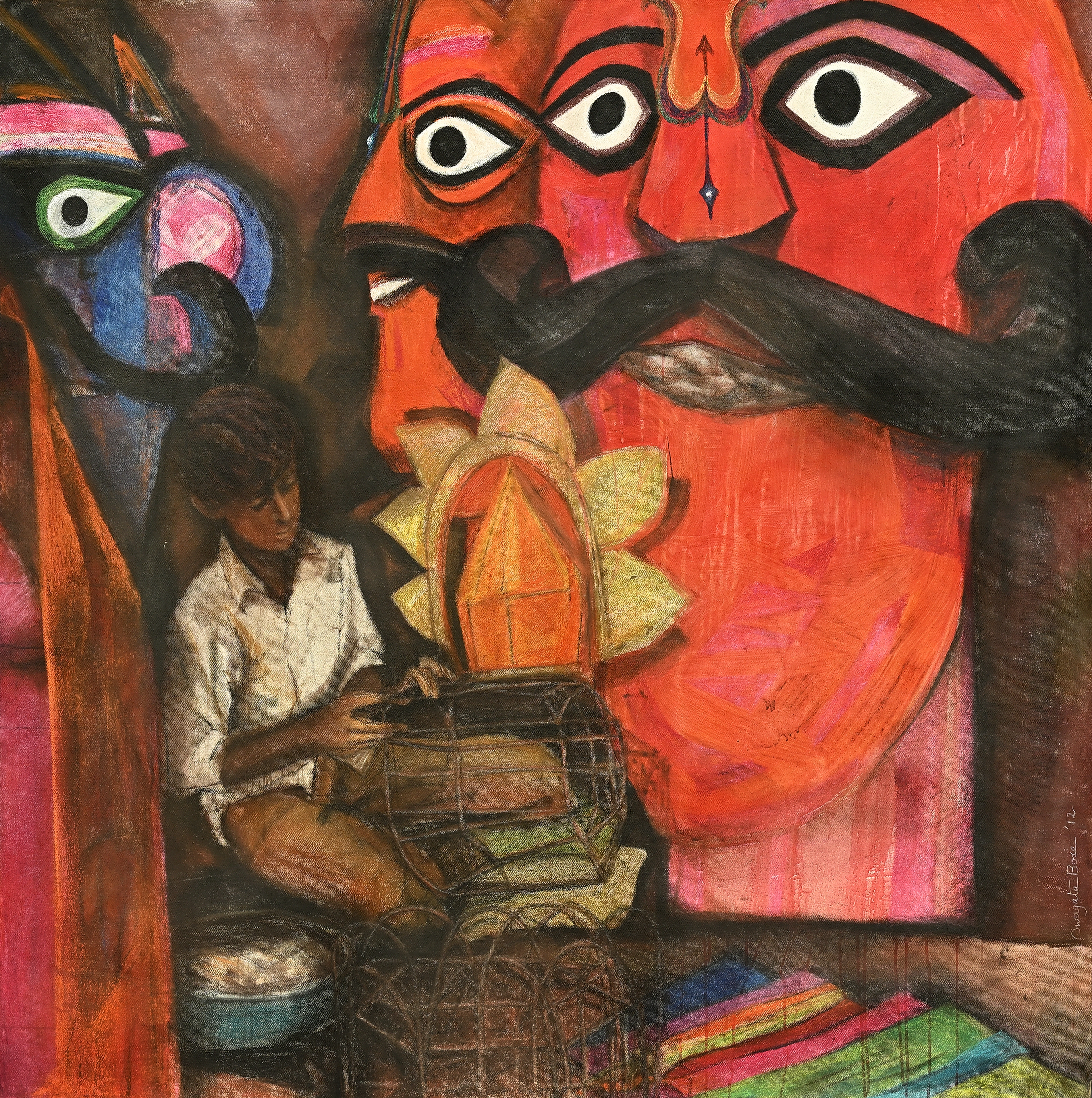 Portrait painting by Swagata Bose